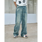 Retro Irregular Washed Denim