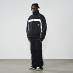 Color Stitching Stand Up Collar Down Jacket