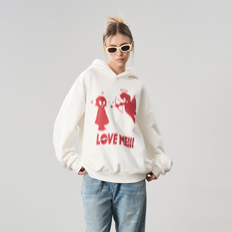 Cupido's Arrow Printed Hoodie