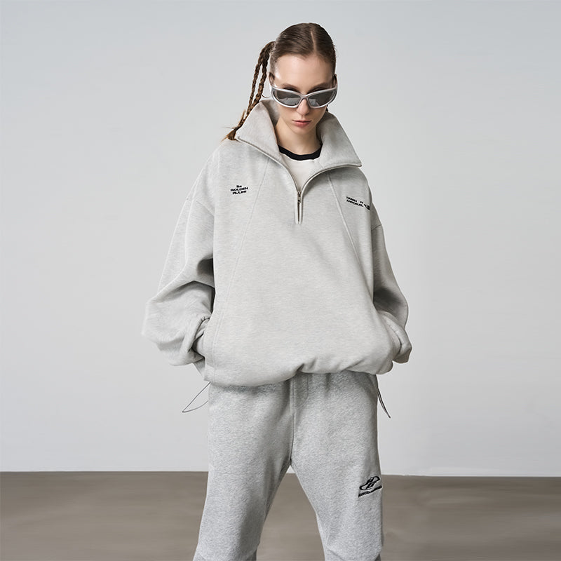 Half Zip Stitched Pullover