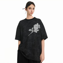 Load image into Gallery viewer, Rose Silhouette Loose Tee
