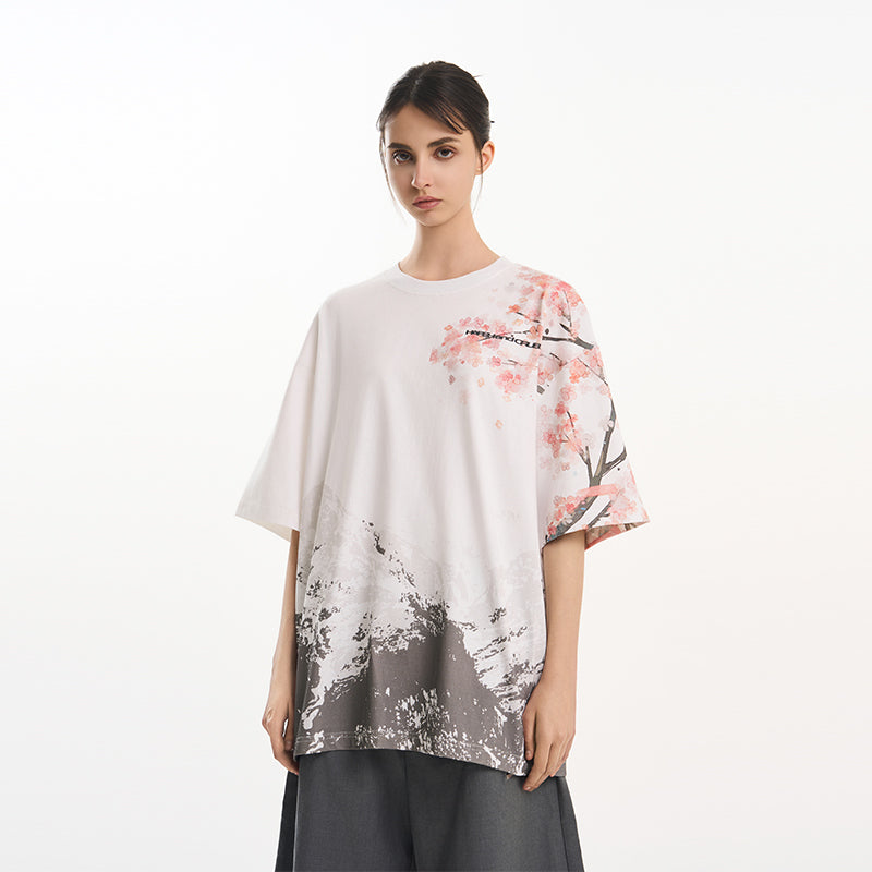 Sakura Mountain Oversized Tee