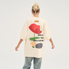 Cartoon Rose Printed Tee