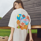 Cartoon Logo Printed Tee