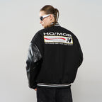 Voice Down Embroidered Varsity Jacket