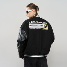 Load image into Gallery viewer, Voice Down Embroidered Varsity Jacket

