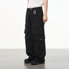Functional Pocket Pleated Cargo Trousers