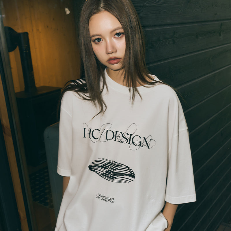 Geometric Gradient Logo Tee