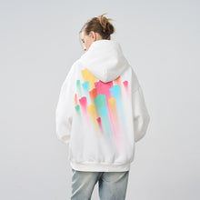 Load image into Gallery viewer, Rainbow Dynamic Logos Foam Print Hoodie
