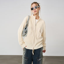 Load image into Gallery viewer, Embroidered Logo Knitted Cardigan
