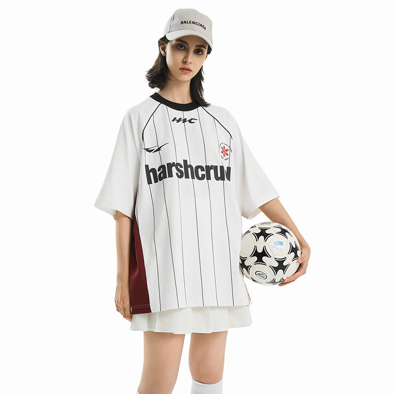 Vintage Striped Patchwork Jersey Tee