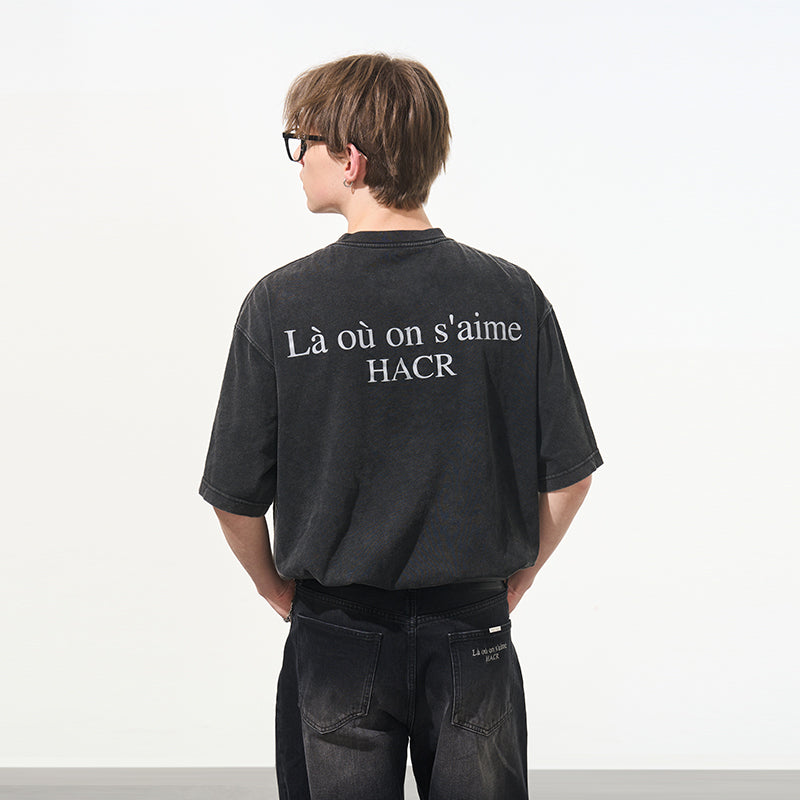 Washed Heavy Logo Tee
