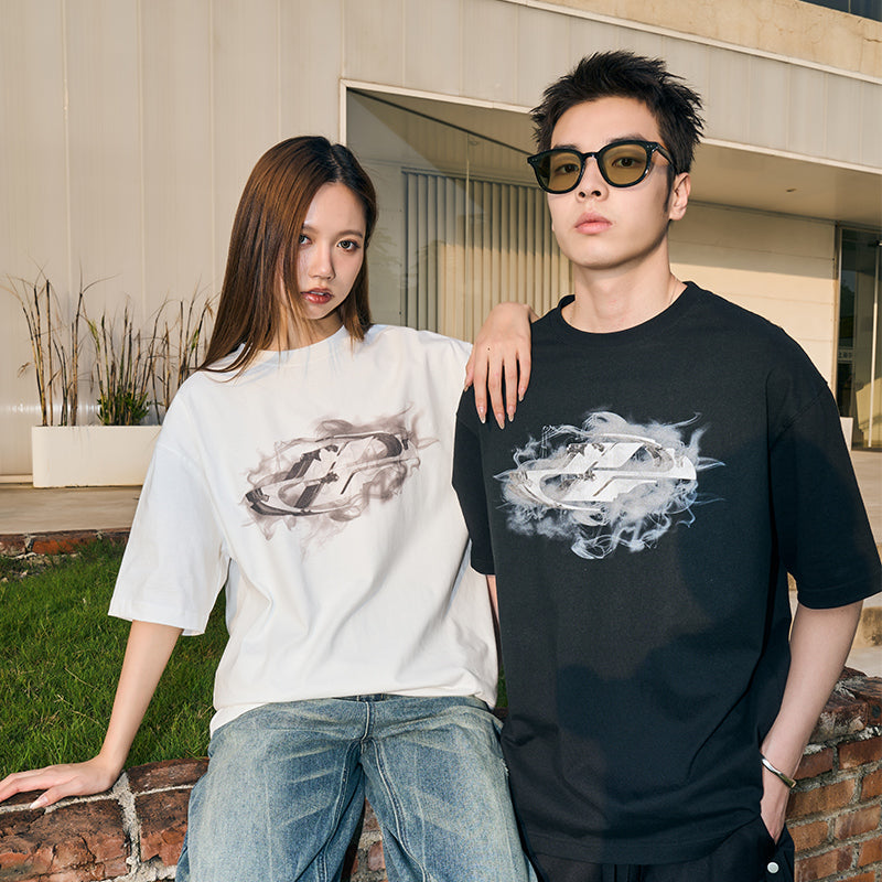 Burned Logo Printed Tee