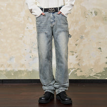 Load image into Gallery viewer, Double Knee Straight Jeans
