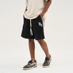 Crosses Striped Logo Shorts