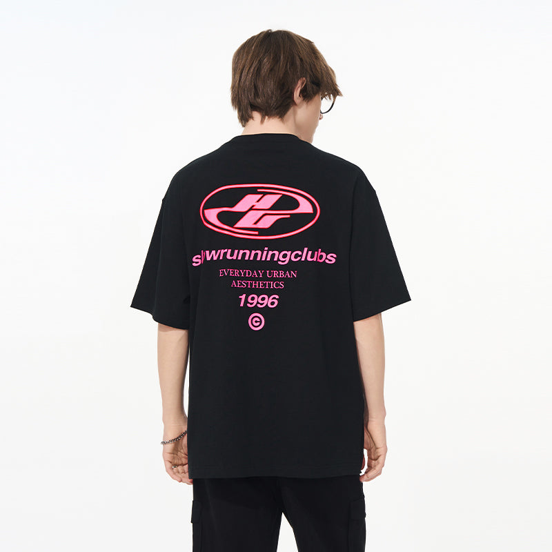 Retro Sports Logo Print Tee