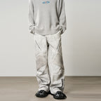 Racing Embroidered Patchwork Trousers