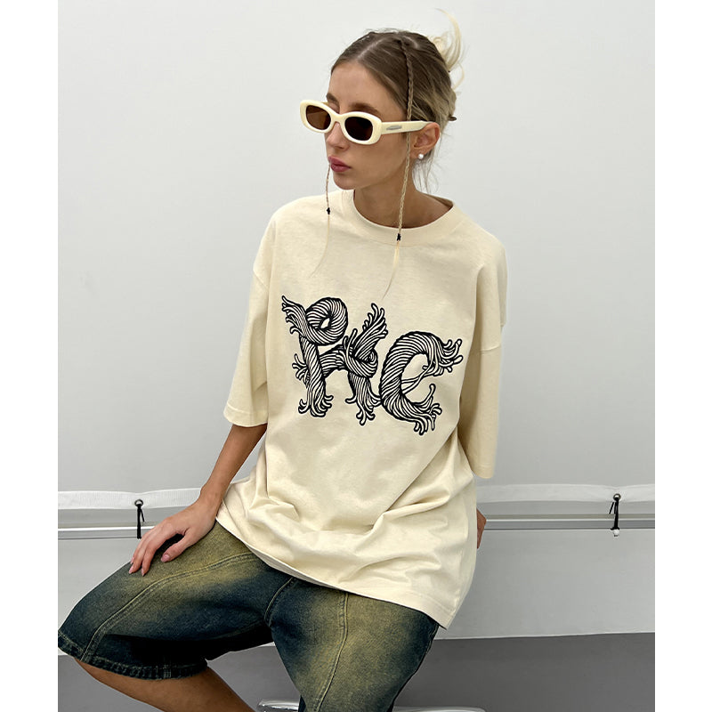 Jute String Printed Tee