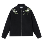 Floral Embroidered Wool Jacket