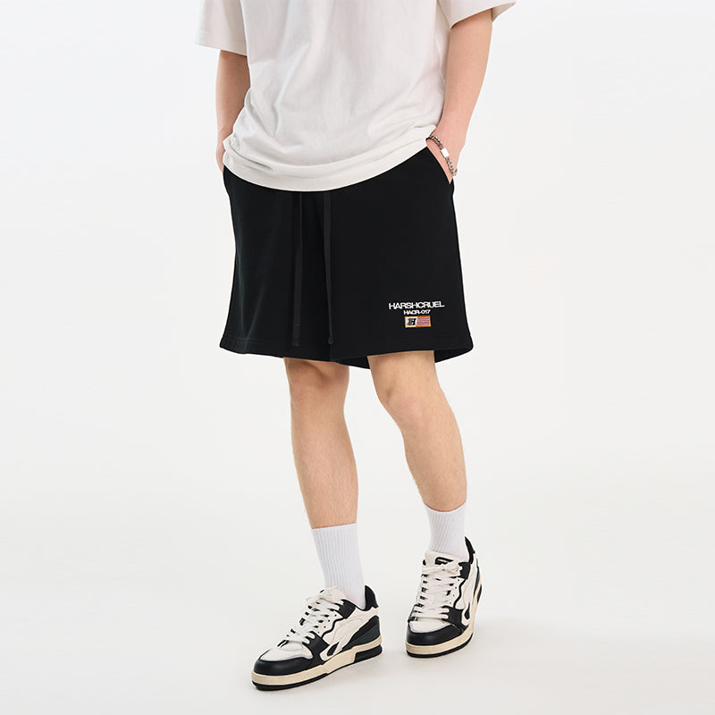 Flag Embroidery Heavy Shorts