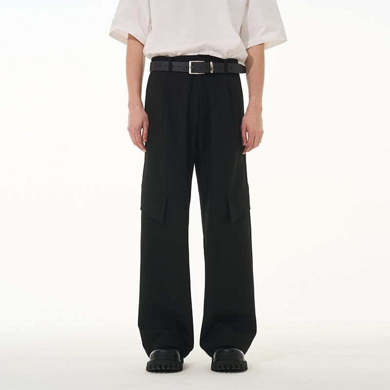 Draped Deconstructed Casual Pants
