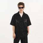 Colorblock Scout Embroidery Knots Shirt