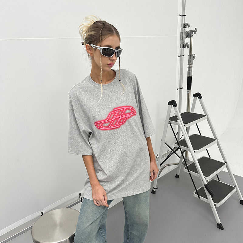 Vaporwave Neon Logo Tee