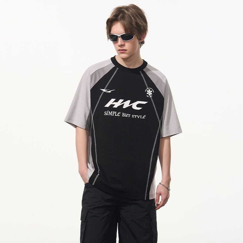 Retro Logo Printed Football Tee