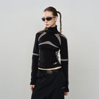 Racing Wool Knit Turtleneck
