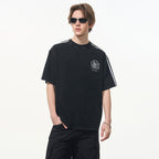 Patchwork Striped Retro Tee