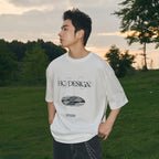 Geometric Gradient Logo Tee