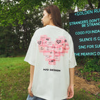 Stickers Heart Printed Tee