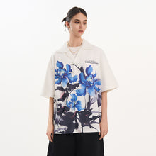 Load image into Gallery viewer, Ink Floral Print Knots Shirt
