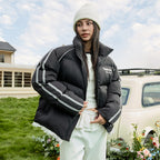Lace Patchwork Sport Down Jacket