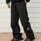 Vintage Embroidered Waterproof Ski Pants