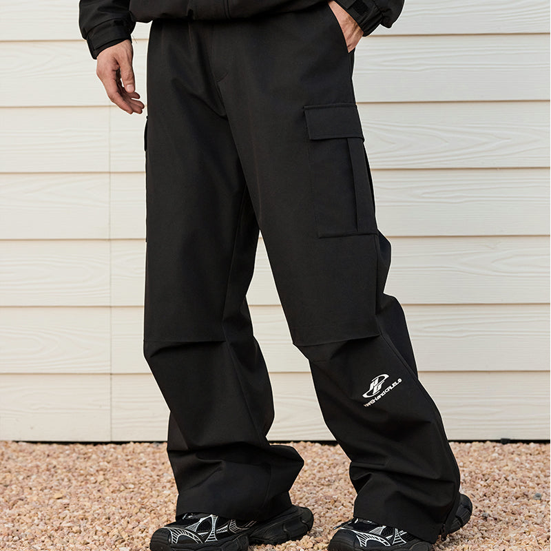 Vintage Embroidered Waterproof Ski Pants