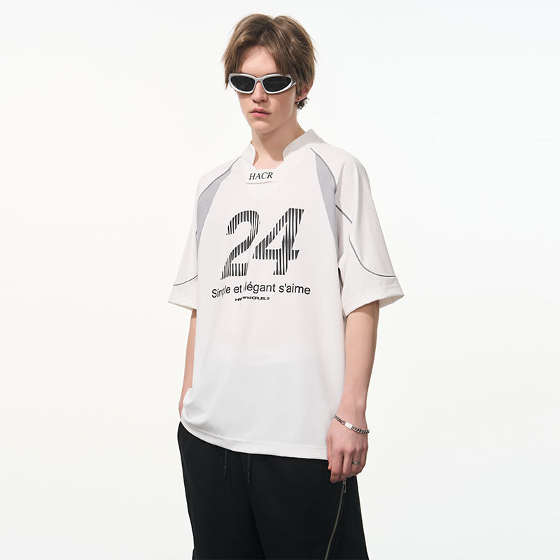 Structure Spliced Racing Tee