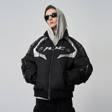 Load image into Gallery viewer, Multi Pocket Silver Logo Motor Down Jacket
