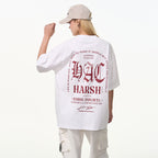 Ruined Gothic Logo Slogan Printed Tee