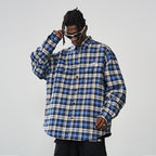 Embroidered Logo Checkered L/S Shirt