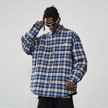 Load image into Gallery viewer, Embroidered Logo Checkered L/S Shirt
