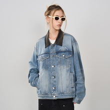 Load image into Gallery viewer, Embossed Logo Denim Jacket
