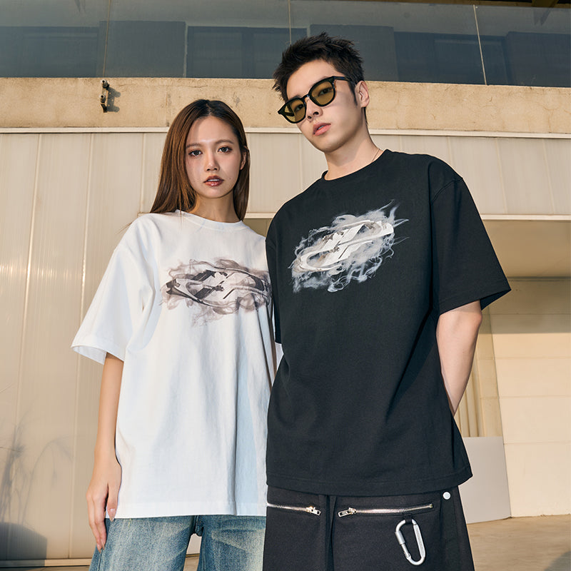 Burned Logo Printed Tee