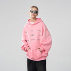 Washed Dynamic Logo Loose Hoodie