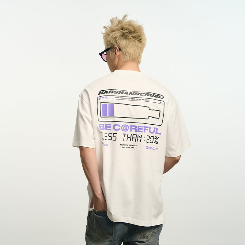 "CHARGE" Printed Logo Tee