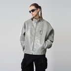 Deconstructed Patchwork Leather Jacket