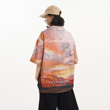 Load image into Gallery viewer, Sunset Landscape Oil Painting Shirt
