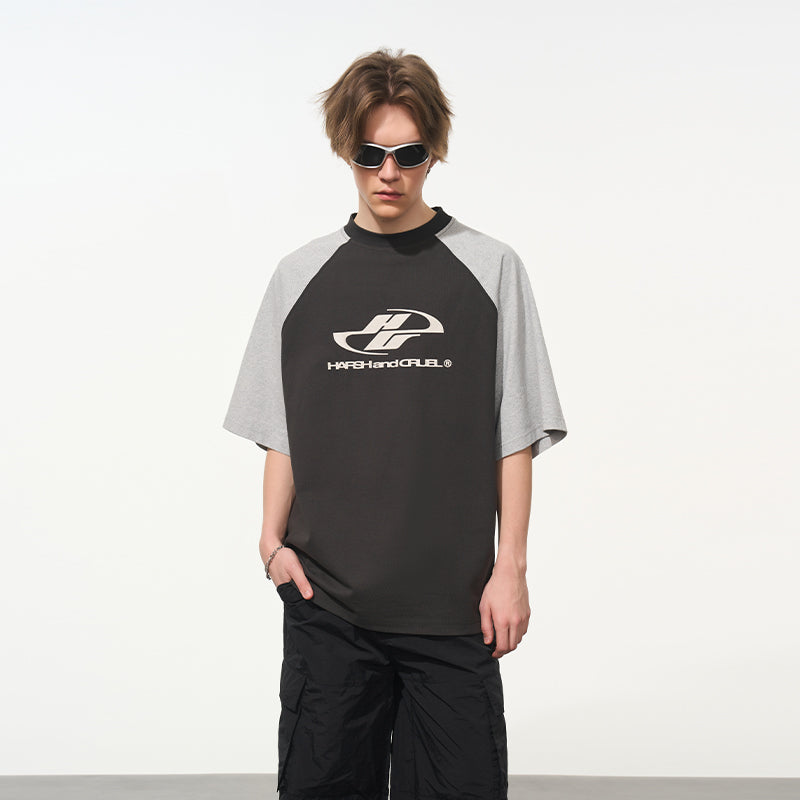 Colorblock Raglan Logo Tee