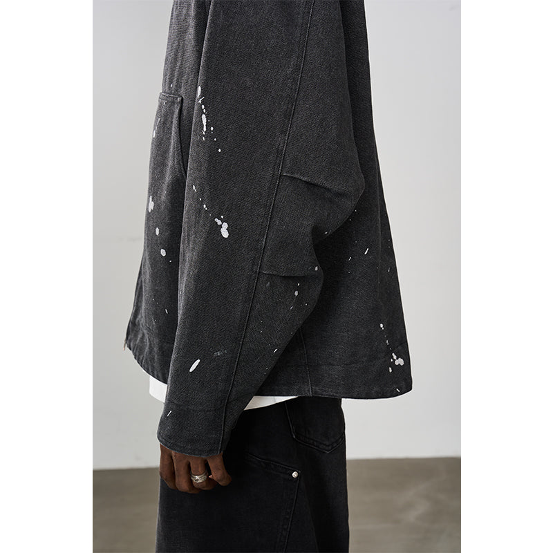 Splash Ink Embroidered Loose Jacket