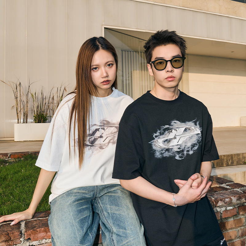 Burned Logo Printed Tee